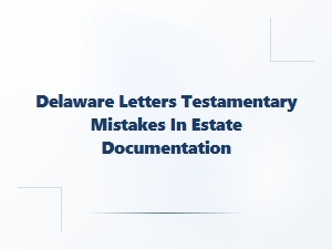 Delaware Letters Testamentary Mistakes to Avoid